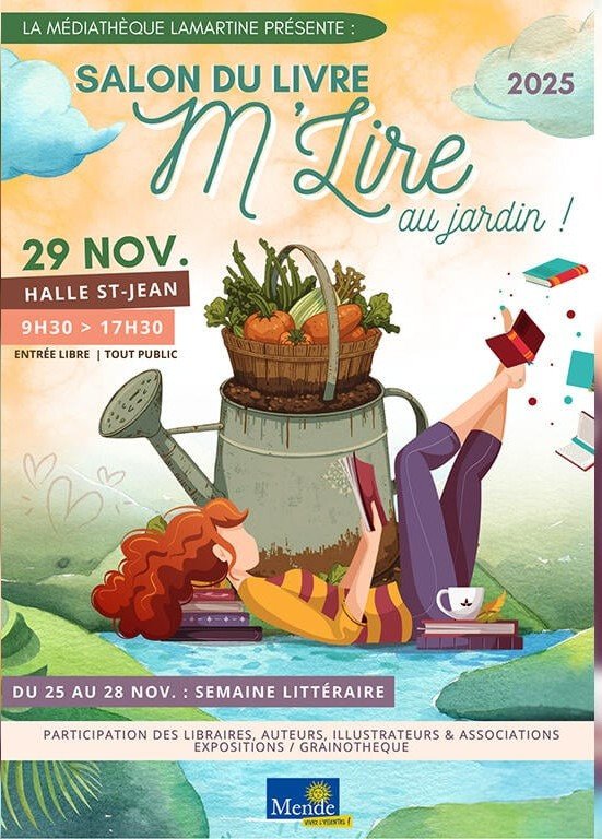 Salon du livre à la Halle ST Jean.