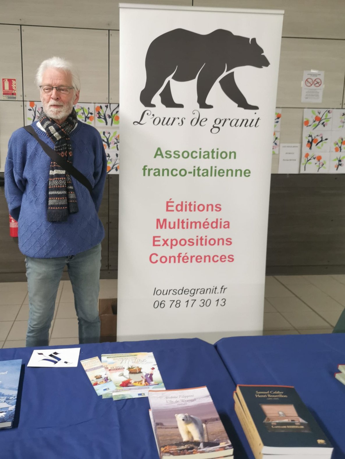 Bernard Vanel, écrivain, éditeur et correcteur à ses heures ! Attention à lui, il peut griffer comme son ours ! Ah, ah ah ! !