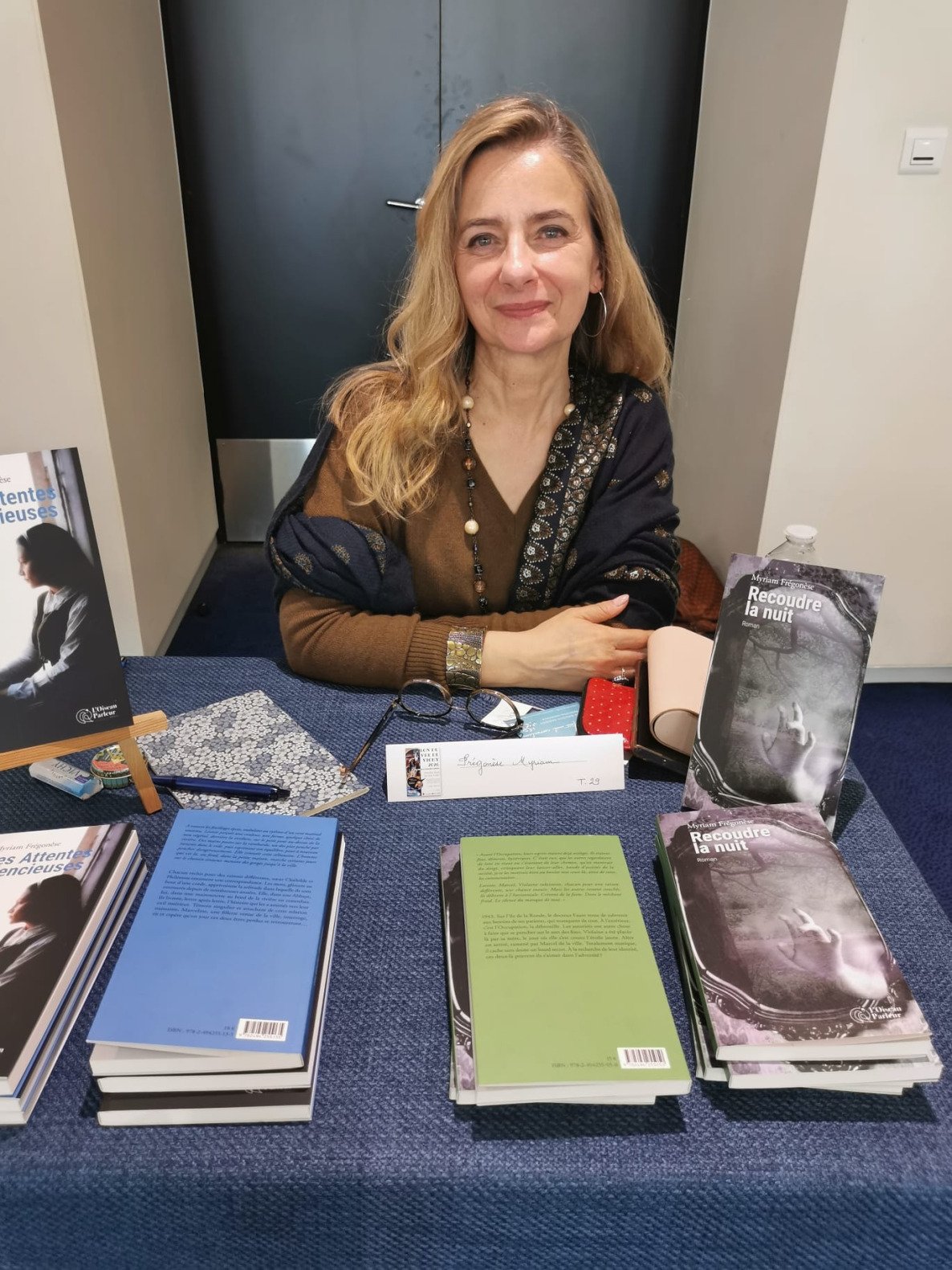 Myriam Frégonèse, autrice talentueuse et charmante voisine de table.