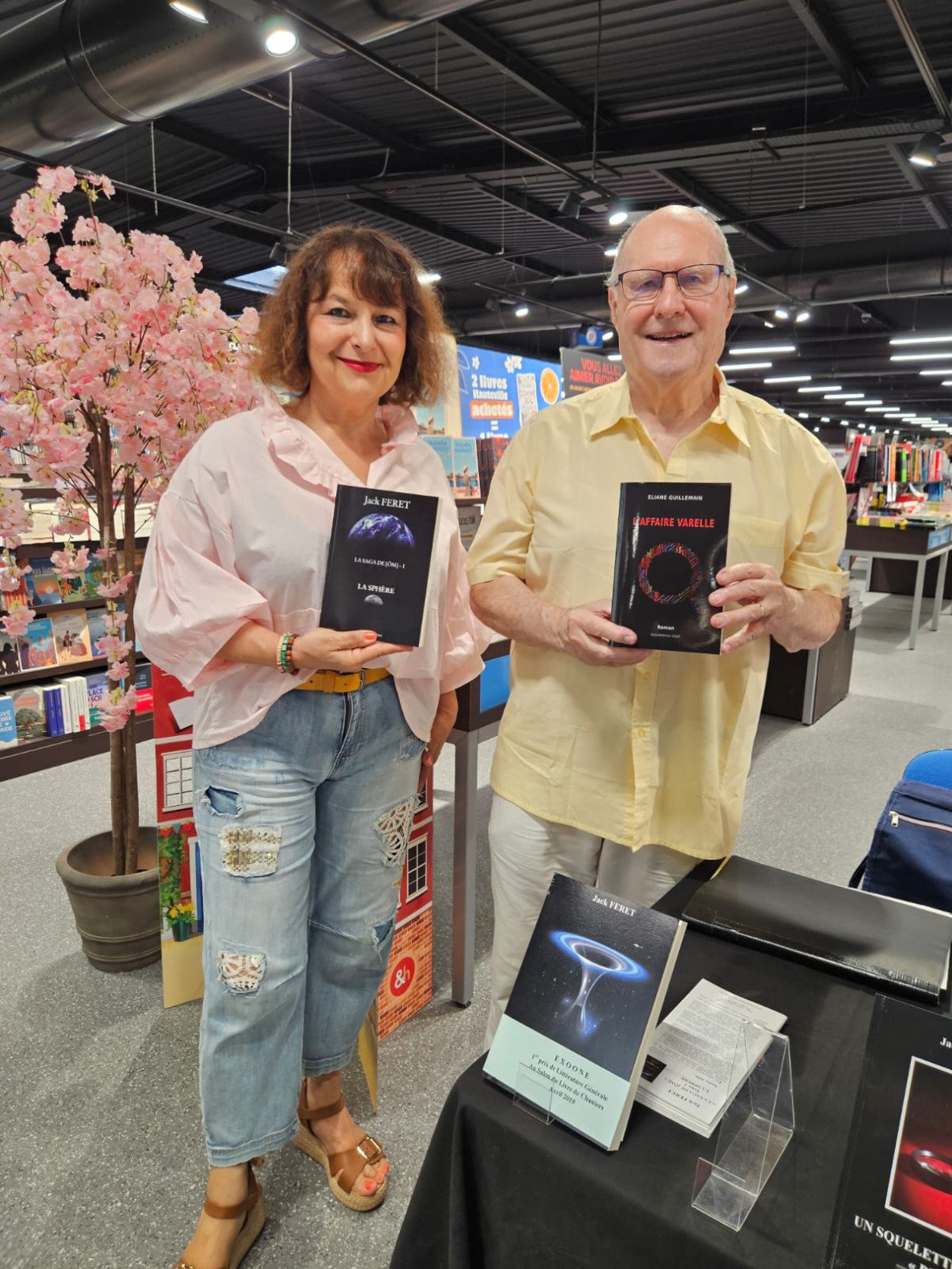 Avec Jack Feret, écrivain spécialisé en science-fiction. Un homme passionné et passionnant.